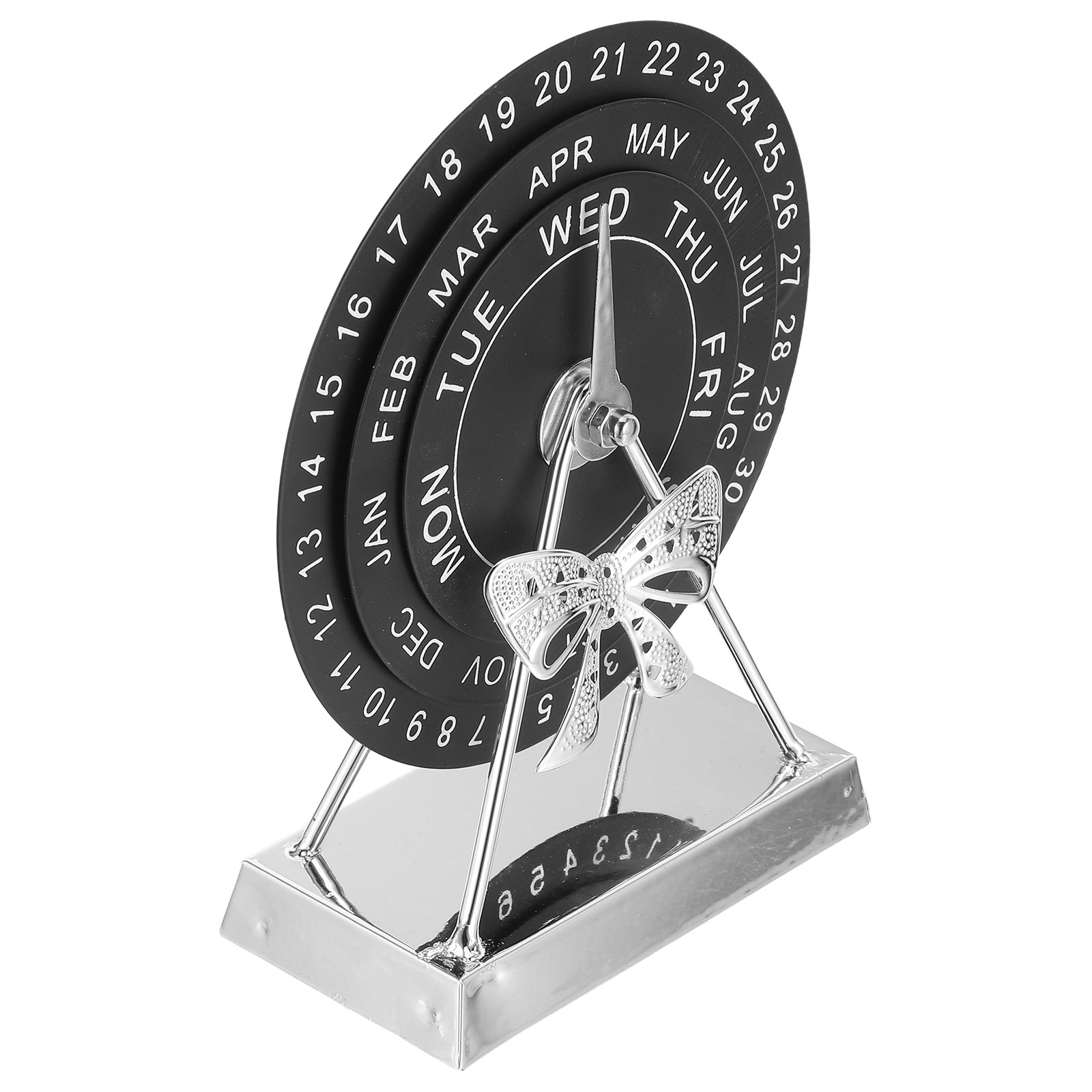 Home Office Updates - Metal Perpetual Desk Calendar Vintage Rotating