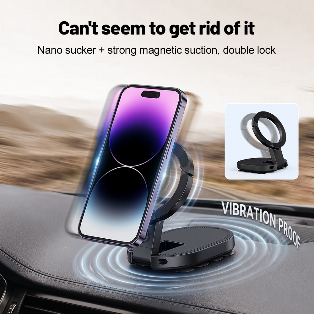 Home Office Laptop - 360° Rotation 3‑In‑1 Suction Cup Magnetic