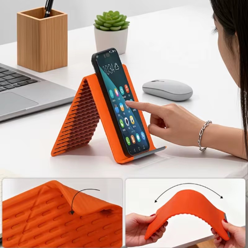 Home Office Laptop - Flexible Foldable Silicone Phone Holder Portable