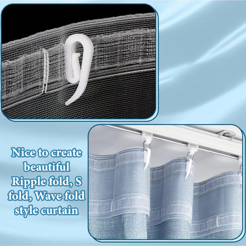 Home Or Office Use - 100/200X Curtain Hanging Hooks Ring Window