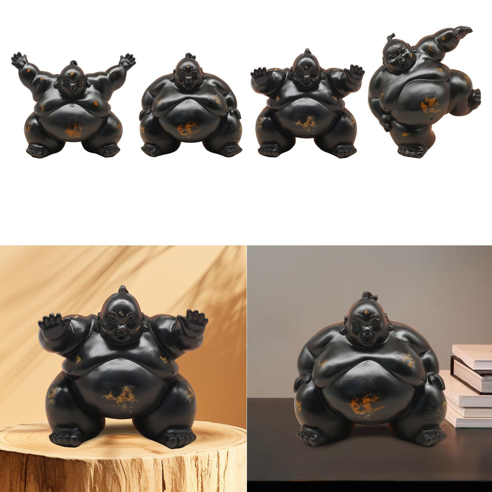Home Office Bookshelves - Sumo Statue Housewarming Gift Creative Home