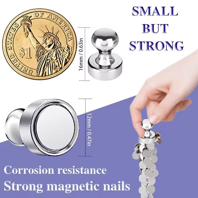 1-50Pcs Metal Magnetic Pins Ne - Whiteboard Magnetic review and price