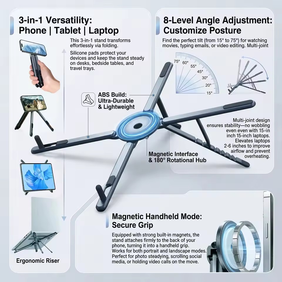 Portable Magnetic Phone Holder - Home Office Laptop review and price