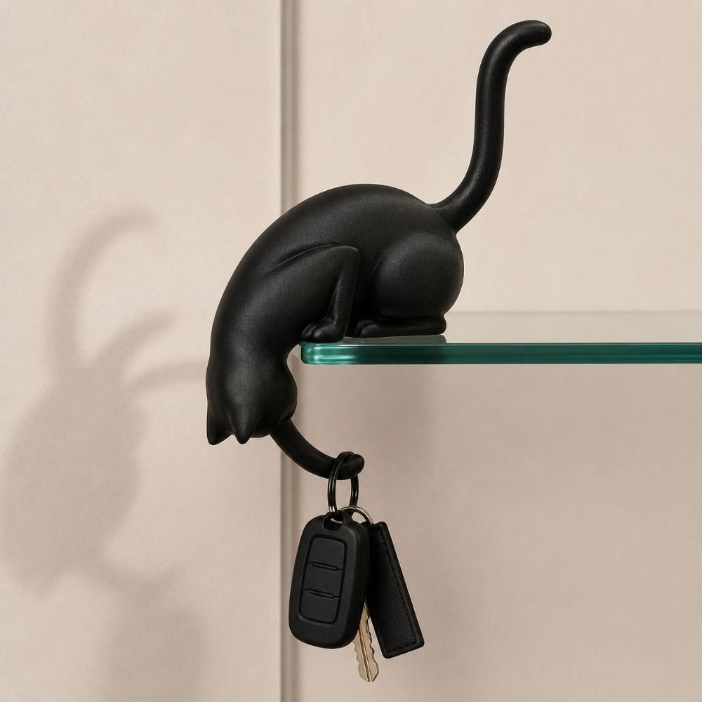 3D Printed Cat-Shaped Wall Hoo - Home Office Bookshelves review and price