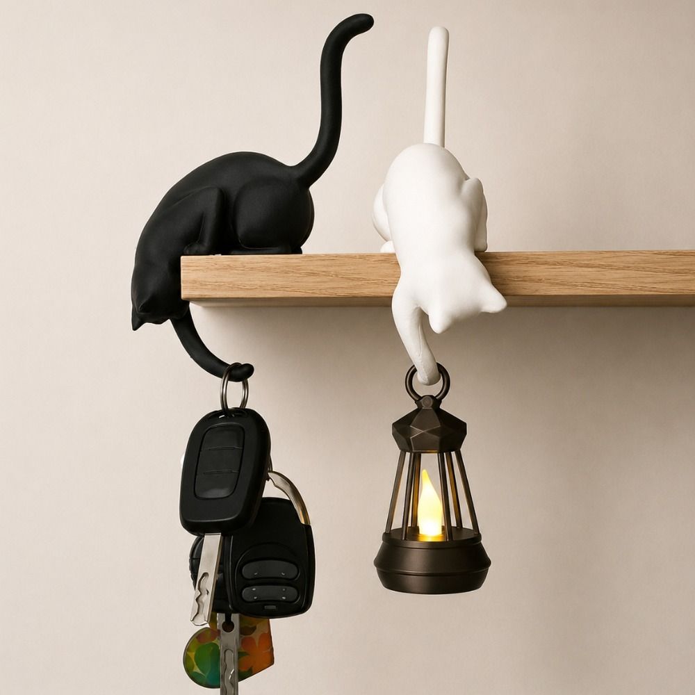 3D Printed Cat-Shaped Wall Hoo - Home Office Bookshelves review and price