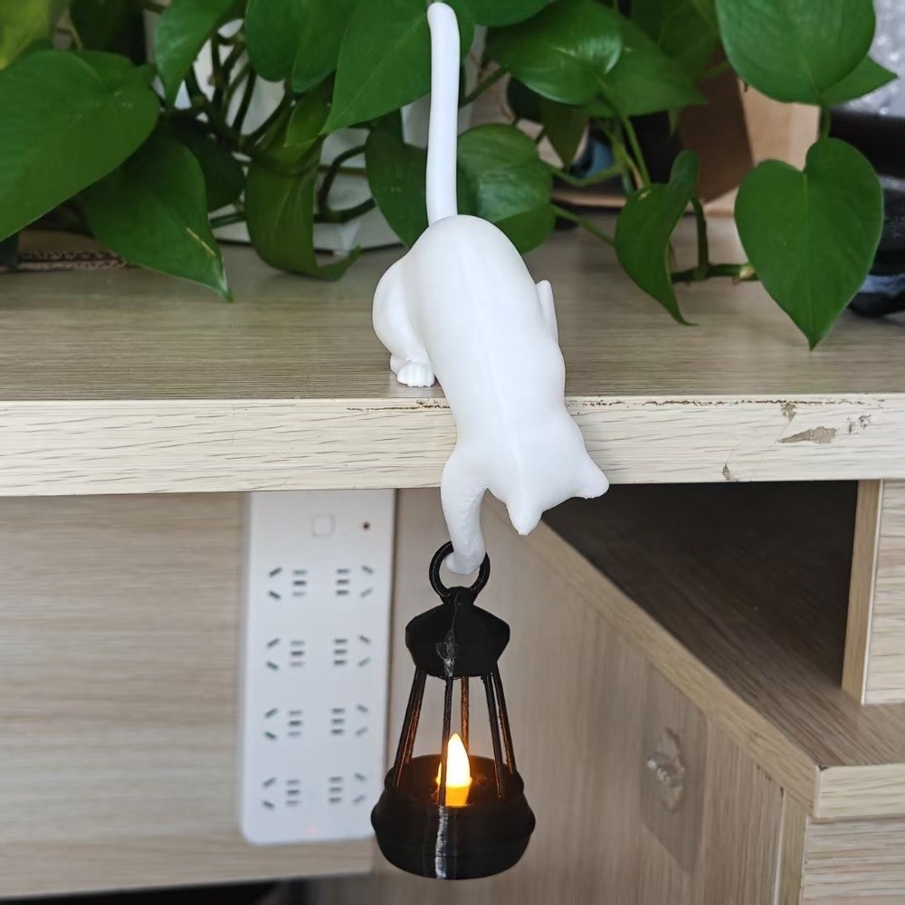 3D Printed Cat-Shaped Wall Hoo - Home Office Bookshelves review and price