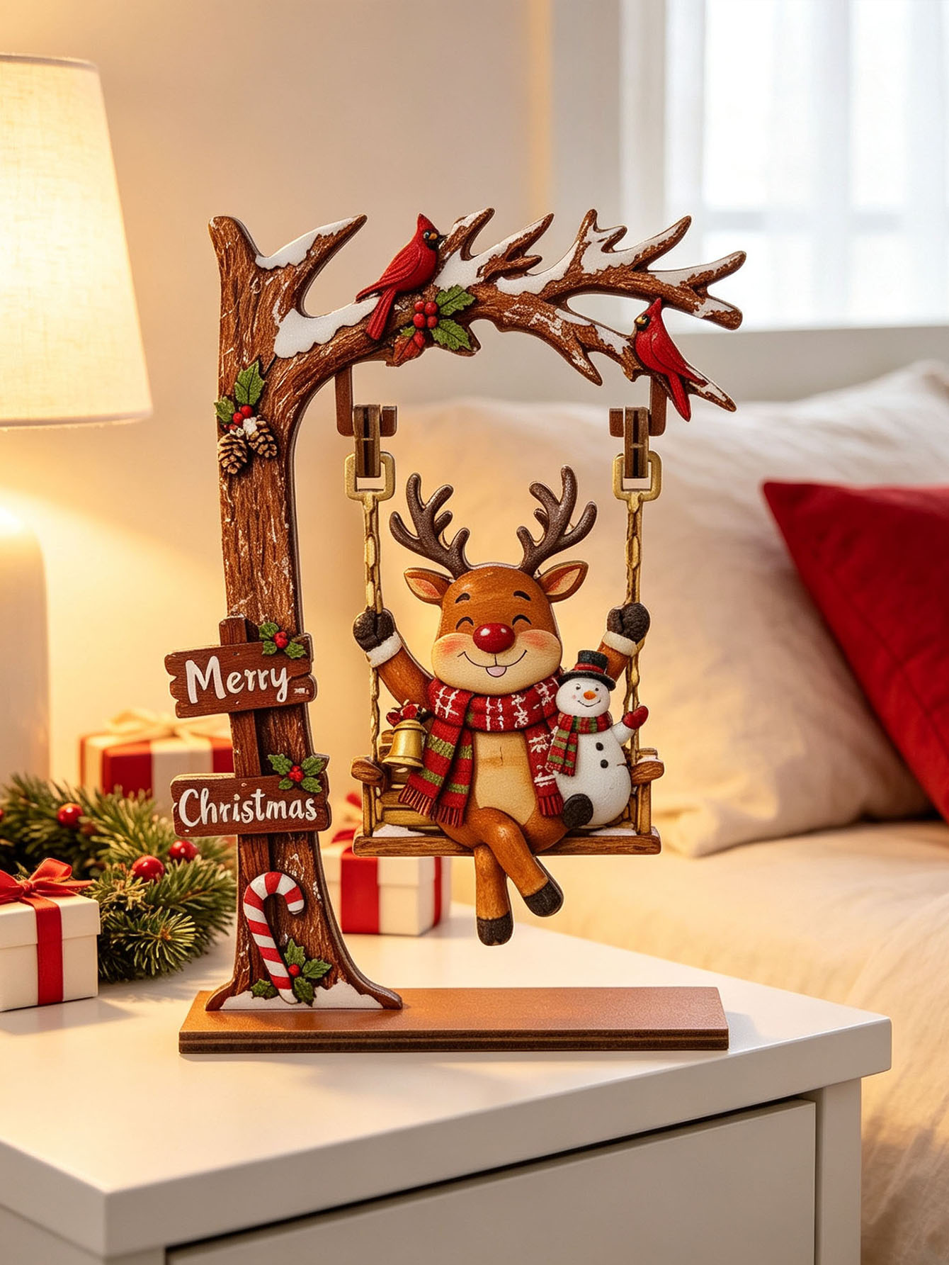 Wooden Christmas Decoration Or - Home Office Bookshelves review and price
