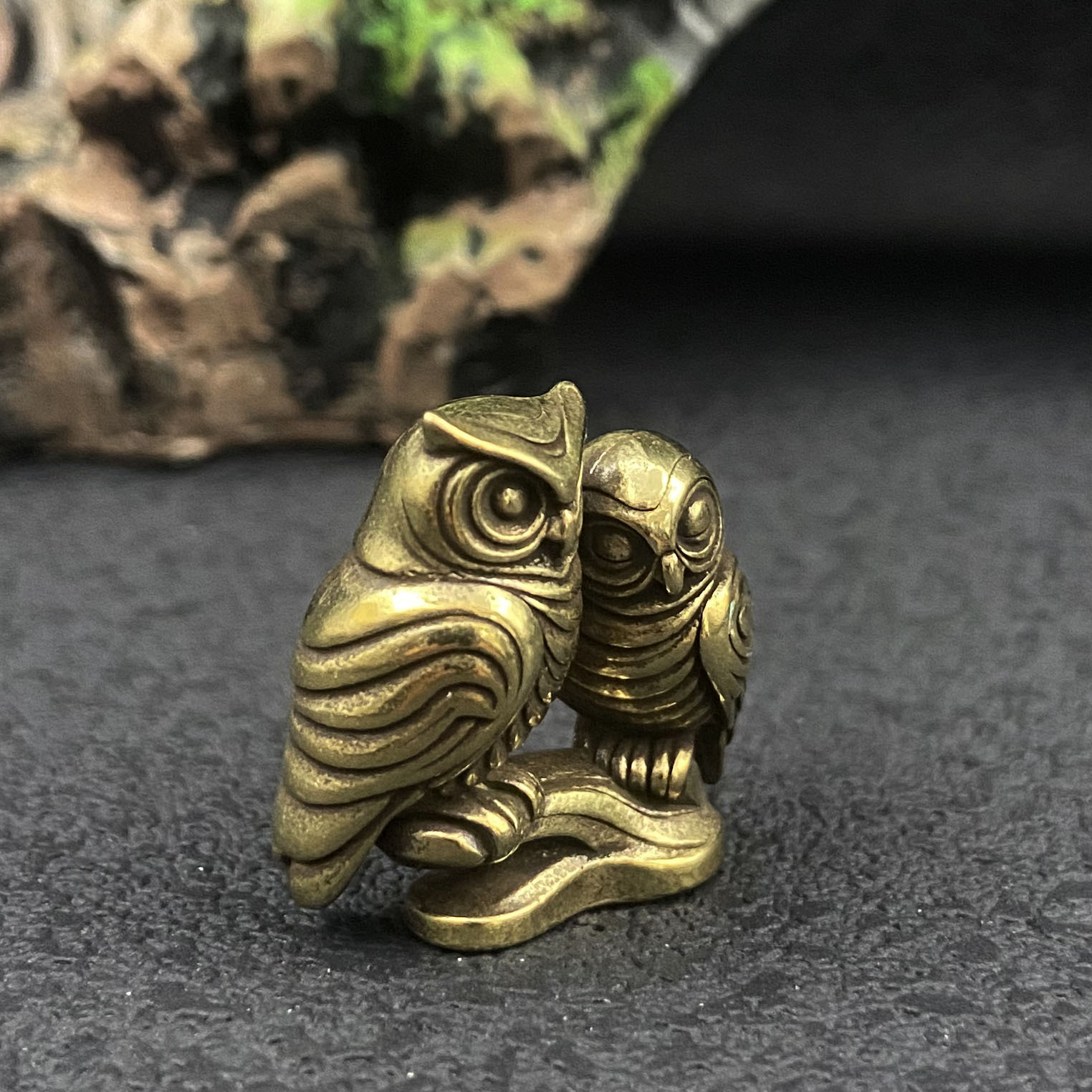 1/2 piece owl brass figurines  - Home Office Bookshelves review and price