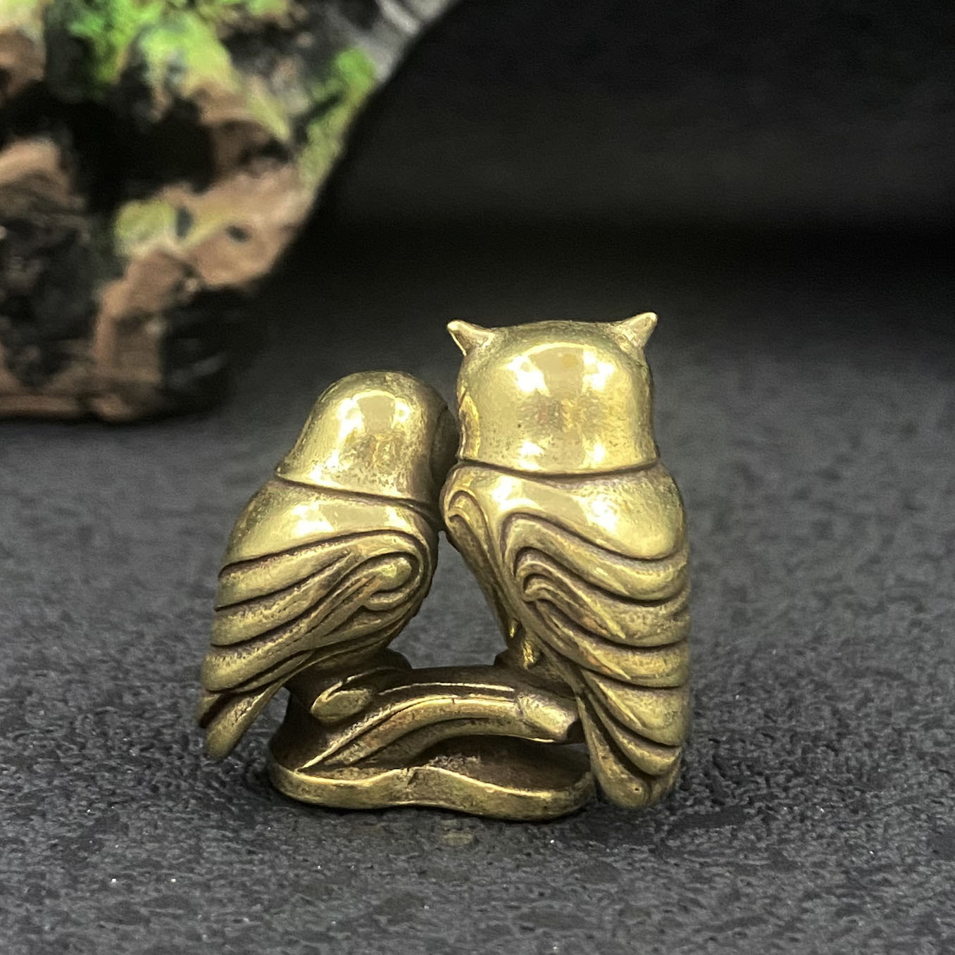 1/2 piece owl brass figurines  - Home Office Bookshelves review and price