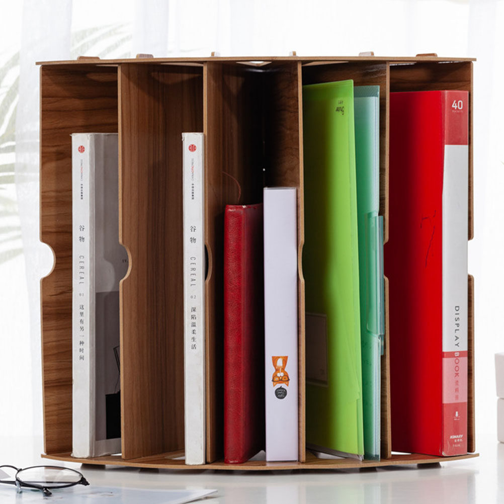 1Pcs Wooden Bookshelf Fan-Shap - Home Office And Library review and price