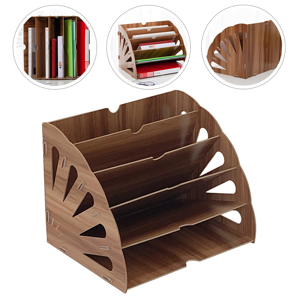 1Pcs Wooden Bookshelf Fan-Shap - Home Office And Library review and price