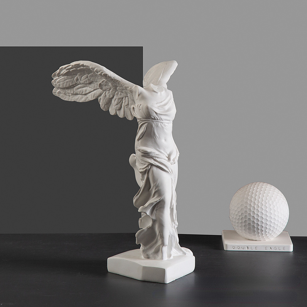 Greek Victory Goddess Statue w - Home Office Bookshelves review and price