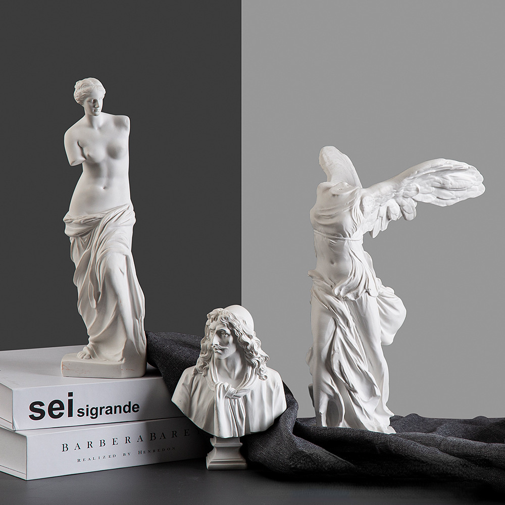 Greek Victory Goddess Statue w - Home Office Bookshelves review and price