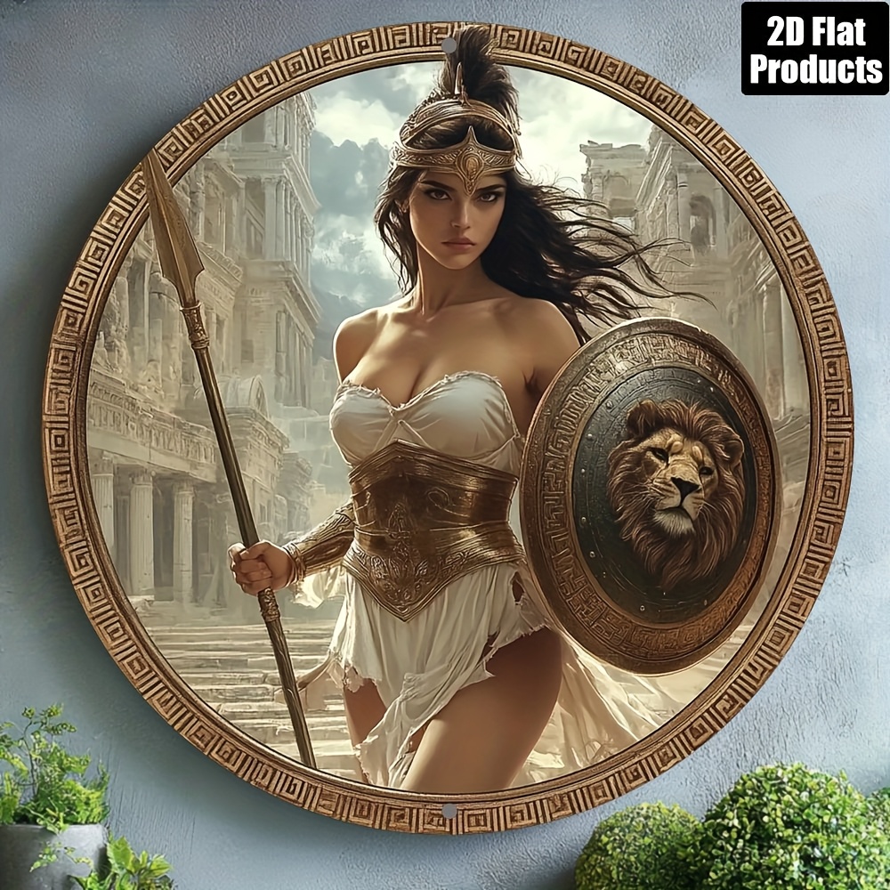 Vintage Greek Warrior Round Al - Home Office Kitchen review and price