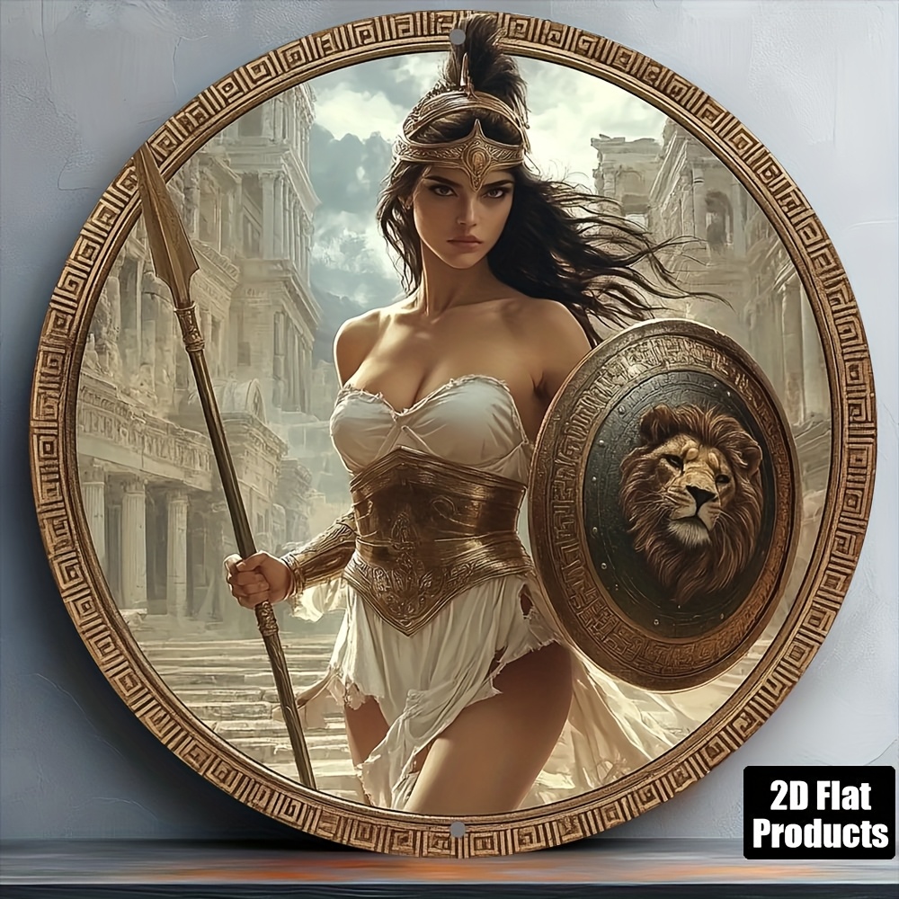 Vintage Greek Warrior Round Al - Home Office Kitchen review and price