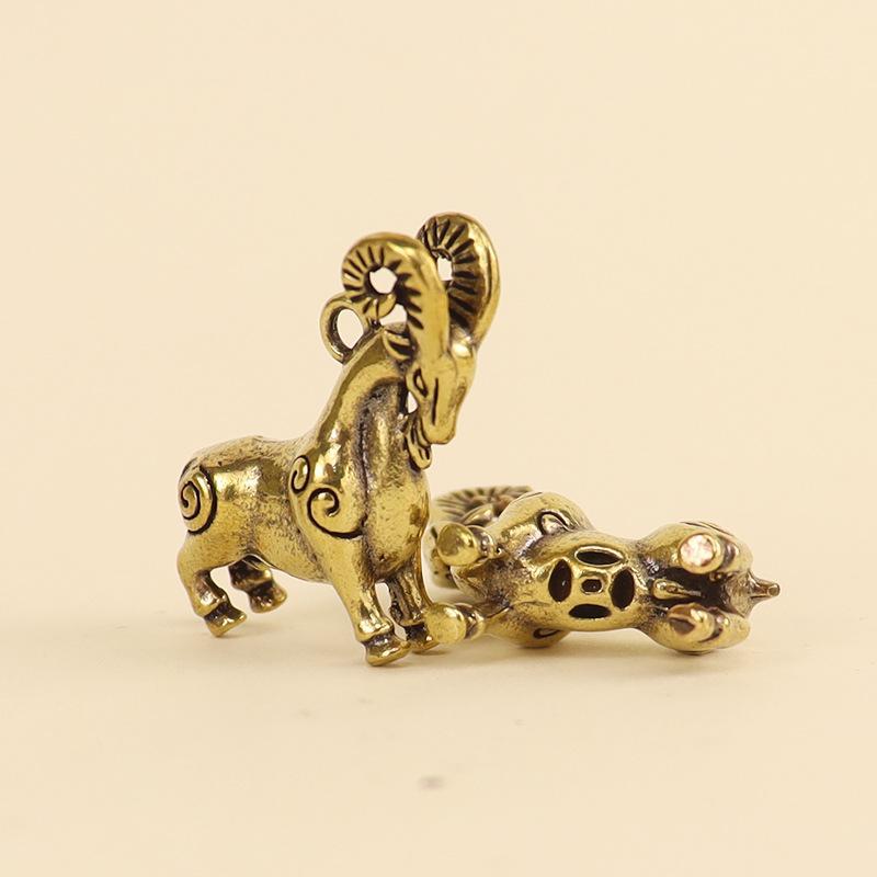 Retro Brass Sheep Pendant Orna - Home Office Bookshelves review and price