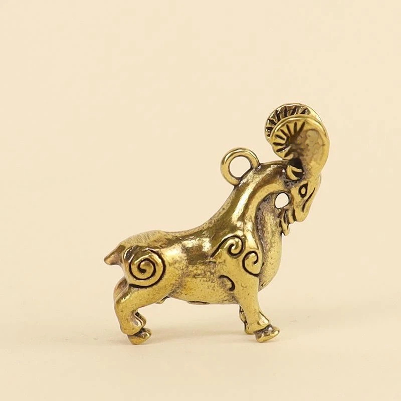 Retro Brass Sheep Pendant Orna - Home Office Bookshelves review and price