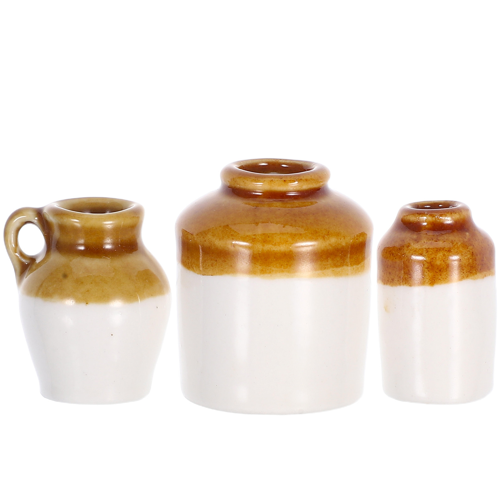 3Pcs Tiny Ceramic Flower Pots  - Home Office Design review and price