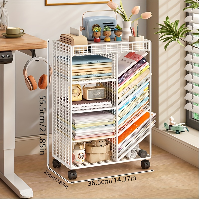 Rolling Book Cart -  Metal Mob - Home Office Shed review and price