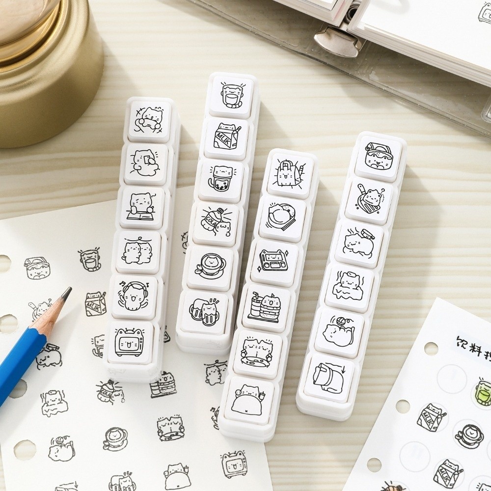 6pcs Cute Design Cat Emotion S - Whiteboard Magnetic review and price