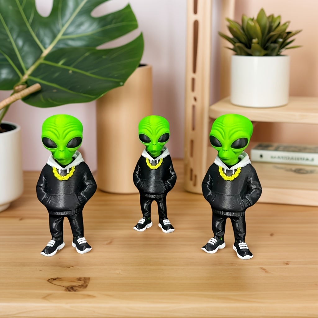 1 Piece Green Alien Figure wit - Home Office Bookshelves review and price